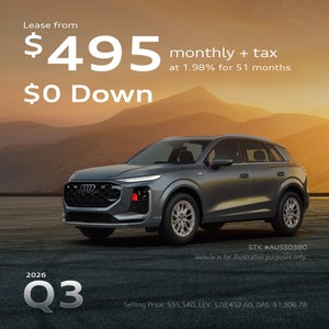 Audi Q3 from $495 monthly 